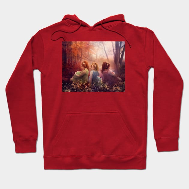 Faith, Hope and Charity Hoodie by Phatpuppy Art